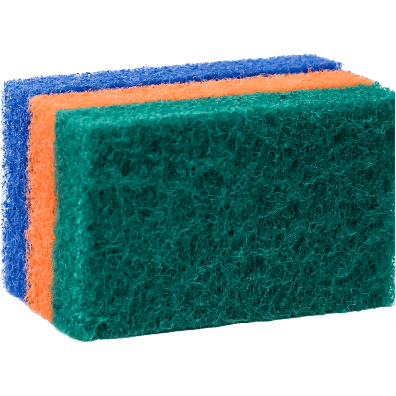 Bureti vase fibra abraziva grosi 11x7x2cm 3 buc multicolor bucatarie curatare grasime rezistenti Kanglilai